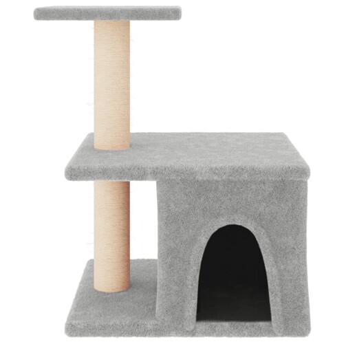 Penjalica za mačke sa stupovima za grebanje svjetlosiva 48 cm - NOVO