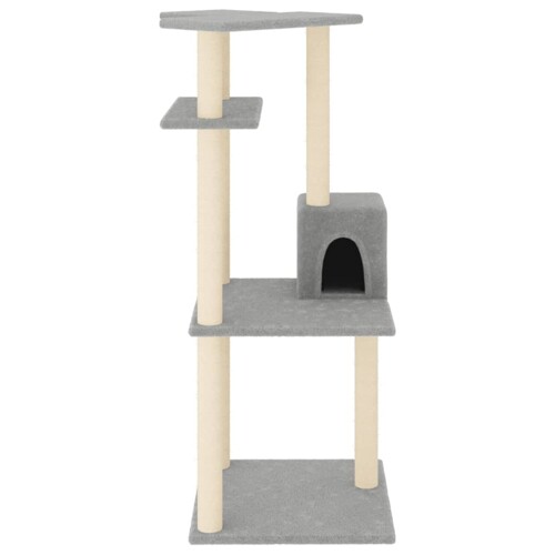 Penjalica za mačke sa stupovima za grebanje svjetlosiva 123 cm - NOVO