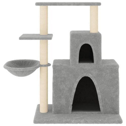 Penjalica za mačke sa stupovima za grebanje svjetlosiva 83 cm - NOVO