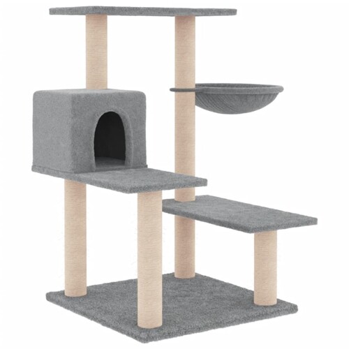 Penjalica za mačke sa stupovima za grebanje svjetlosiva 82,5 cm - NOVO