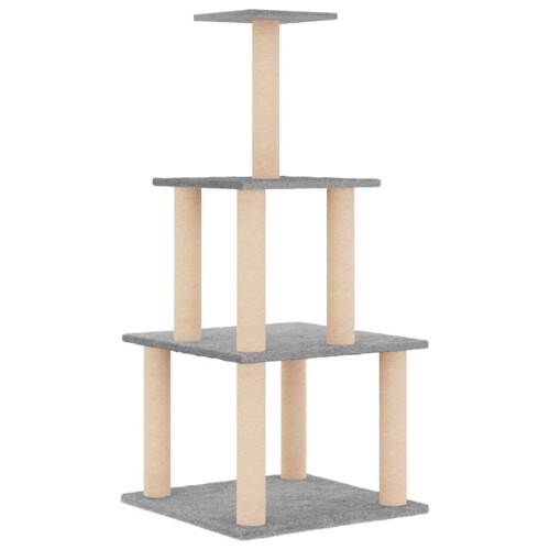 Penjalica za mačke sa stupovima za grebanje svjetlosiva 111 cm - NOVO