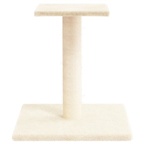 Grebalica za mačke s platformom krem 38 cm - NOVO