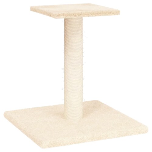Grebalica za mačke s platformom krem 38 cm - NOVO