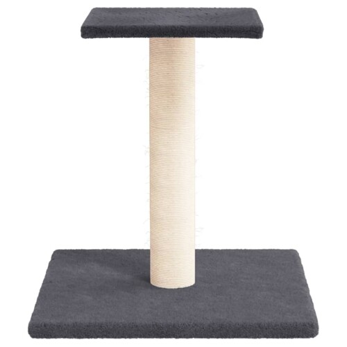 Grebalica za mačke s platformom tamnosiva 38 cm - NOVO