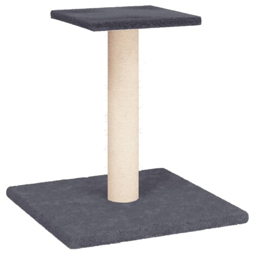 Grebalica za mačke s platformom tamnosiva 38 cm - NOVO