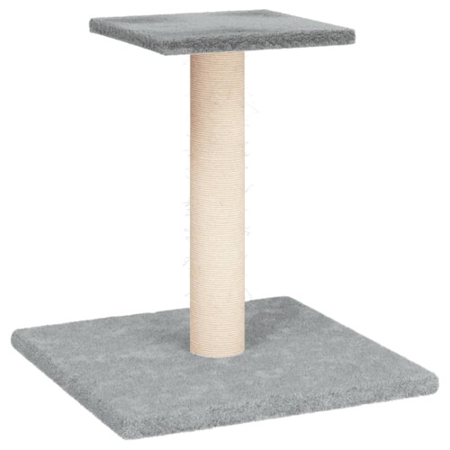 Grebalica za mačke s platformom svjetlosiva 38 cm - NOVO