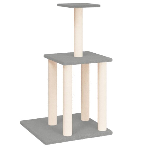 Penjalica za mačke sa stupovima za grebanje svjetlosiva 85,5 cm - NOVO
