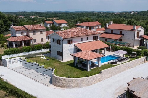 ISTRA, VIŠNJAN ELEGANTNA DIZAJNERSKA VILLA S BAZENOM I WELLN