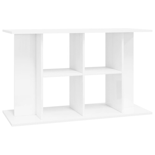 Stalak za akvarij sjajni bijeli 100x40x60 cm konstruirano drvo - NOVO