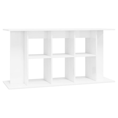 Stalak za akvarij sjajni bijeli 120x40x60 cm konstruirano drvo - NOVO