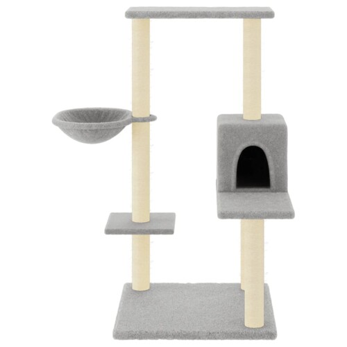 Penjalica za mačke sa stupovima za grebanje svjetlosiva 95 cm - NOVO