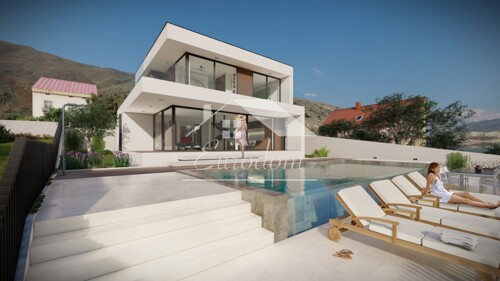 Pag, jedinstvena prilika luksuzna vila s bazenom prvi red do mora (prodaja)