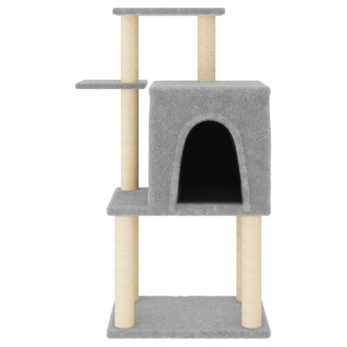 Penjalica za mačke sa stupovima za grebanje svjetlosiva 97 cm - NOVO