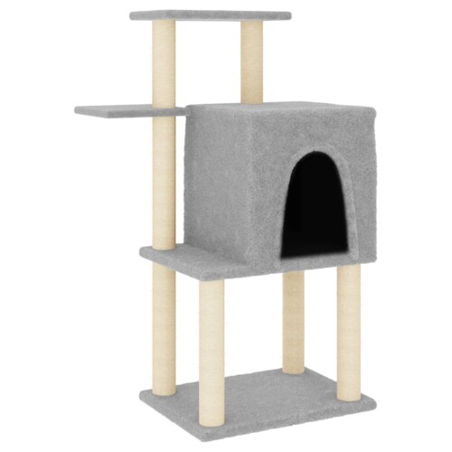 Penjalica za mačke sa stupovima za grebanje svjetlosiva 97 cm - NOVO