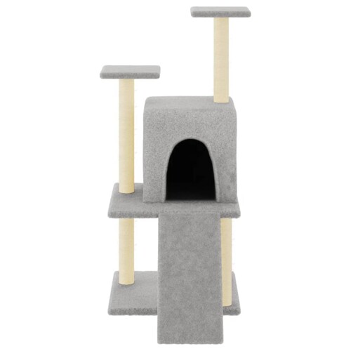 Penjalica za mačke sa stupovima za grebanje svjetlosiva 110 cm - NOVO