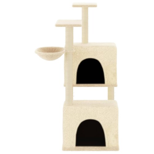 Penjalica za mačke sa stupovima za grebanje krem 122 cm - NOVO