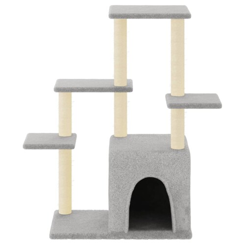 Penjalica za mačke sa stupovima za grebanje svjetlosiva 97,5 cm - NOVO