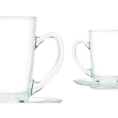Šalica s Tanjurićem Providan Staklo 200 ml (6 kom.) - NOVO