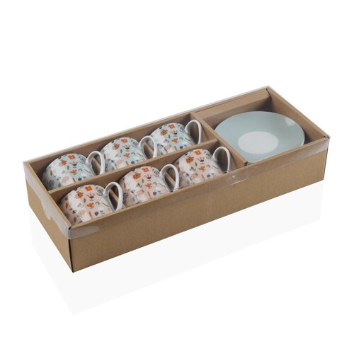 Set 6 šalica za čaj s tanjurićem Versa Jacinta Porculan - NOVO