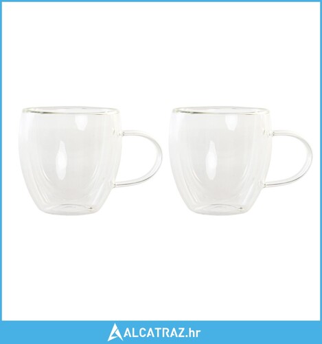 Set Šalica za Kavu DKD Home Decor 250 ml Kristal Providan Borosilikatno stak...
