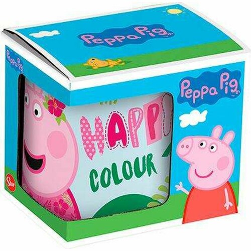 Velika Šalica Peppa Pig Having fun Keramika Svetlo roza (350 ml) - NOVO
