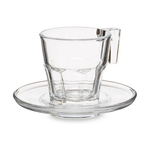 Set 6 Šalica s Tanjurićem Casablanca Providan Staklo 4 kom. (70 ml) - NOVO