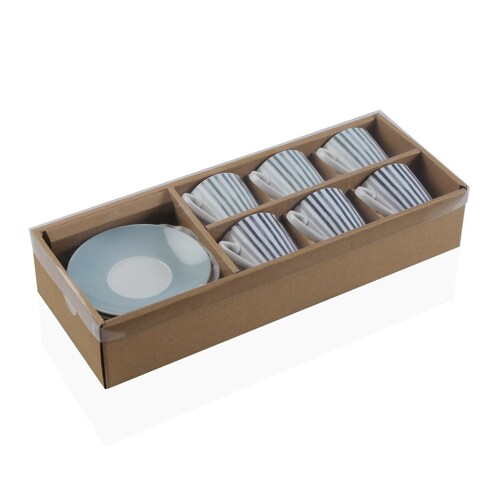 Set 6 šalica za čaj s tanjurićem Versa Adanna Porculan - NOVO