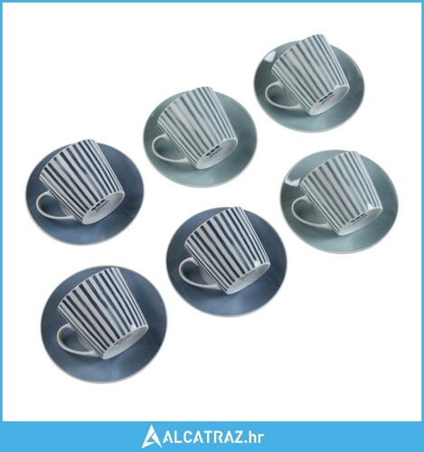Set 6 šalica za čaj s tanjurićem Versa Adanna Porculan - NOVO