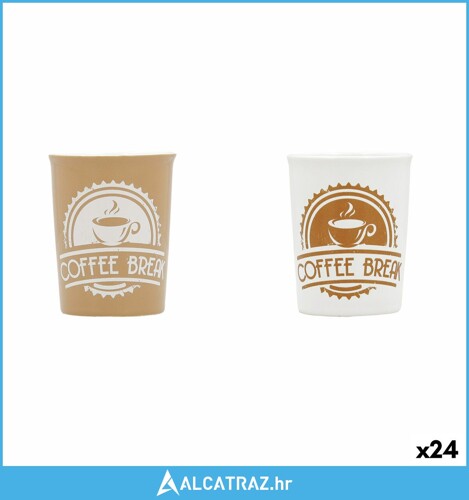 Tasīte Quid Coffee Break Keramika Pisana (100 ml) (24 kom.) - NOVO