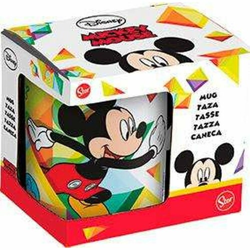 Velika Šalica Mickey Mouse Happy smiles Keramika Crvena Plava (350 ml) - NOVO