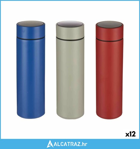 Termosica LED ekran Nehrđajući Čelik Silikon Plastika 400 ml (12 kom.) - N...