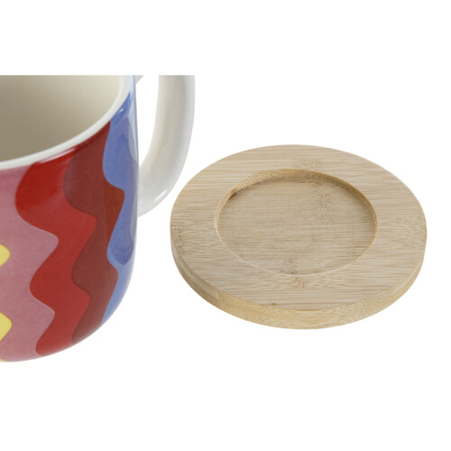 Set Šalica za Kavu DKD Home Decor Pisana Koraljni Bambus Dolomite 180 ml - N...