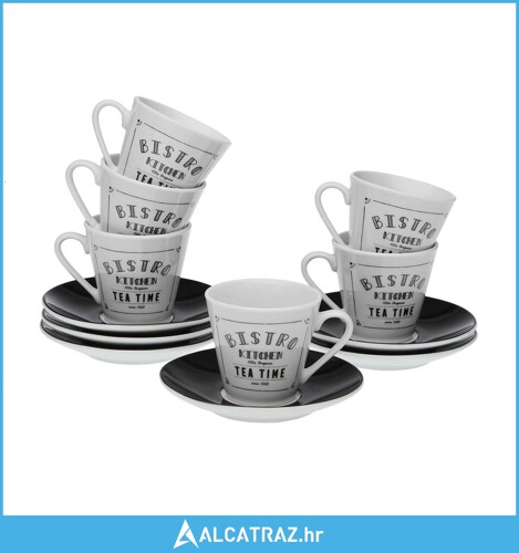 Set 6 Šalica za Kavu Versa Bistro Porculan - NOVO