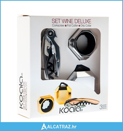 Set Dodataka za Vino Koala Deluxe 3 Dijelovi Srebrna Metal - NOVO