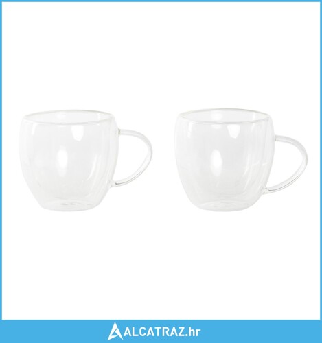 Set Šalica za Kavu DKD Home Decor Kristal Providan 80 ml Borosilikatno stakl...