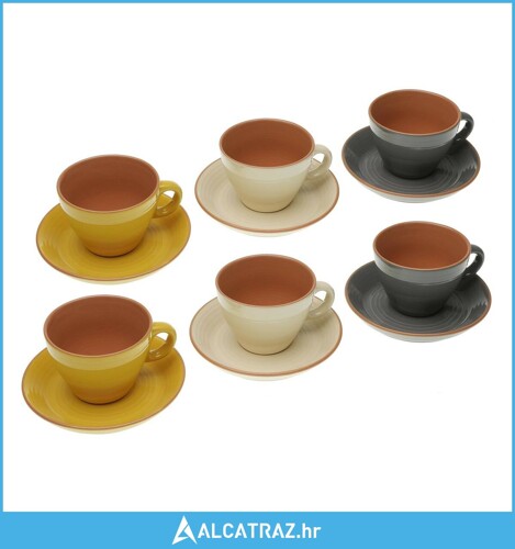 Set Šalica s Tanjurićima Versa Corin Keramika (5 x 5,2 x 5 cm) (6 Dijelovi)...