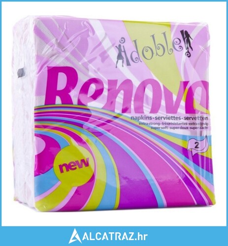Papirnata salveta Renova Roza (60 uds) - NOVO