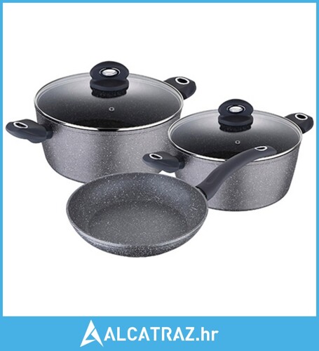 Set spremnika Bergner Orion Siva Kovani Aluminij (5 pcs) - NOVO