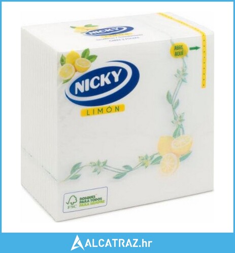 Papirnata salveta Nicky Maxi Bijelo Limun - NOVO
