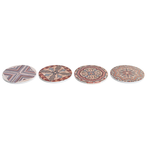 Podmetači za čaše DKD Home Decor 10,8 x 10,8 x 0,7 cm - NOVO