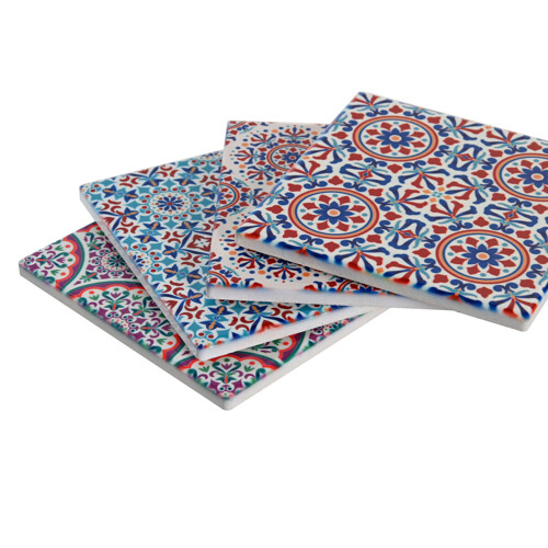 Podmetači za čaše DKD Home Decor 10,8 x 10,8 x 0,7 cm - NOVO