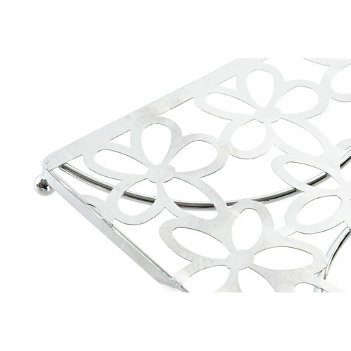 Podmetač DKD Home Decor Srebrna Metal Plastika 18 x 18 x 1,5 cm - NOVO