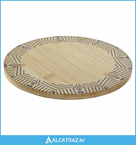 Podmetač DKD Home Decor Crna Prirodno Bambus 20 x 20 x 1 cm - NOVO