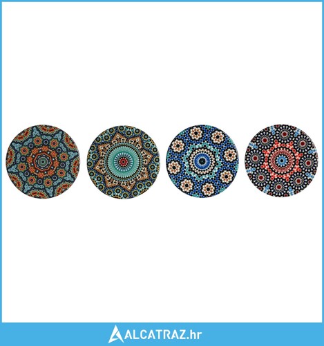 Podmetači za čaše DKD Home Decor 10,8 x 10,8 x 0,7 cm - NOVO
