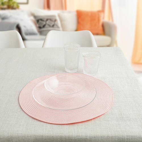 Zasebni stolnjak Quid Vita Peoni Roza Plastika 38 cm (Pack 12x) - NOVO