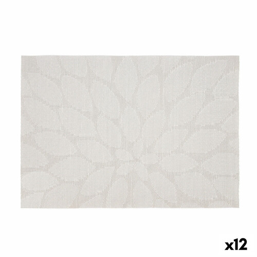 Podmetač Bidasoa Ikonic Listovi Siva PVC (45 x 30 cm) (Pack 12x) - NOVO