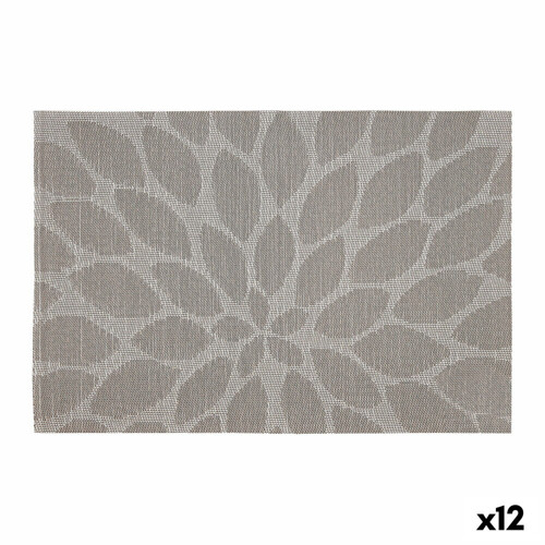 Podmetač Bidasoa Ikonic Listovi Siva PVC (45 x 30 cm) (Pack 12x) - NOVO
