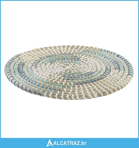 Podmetač DKD Home Decor Bijela Turkizno Prirodno 33 x 1 x 33 cm - NOVO