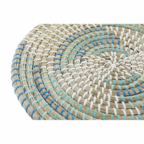 Podmetač DKD Home Decor Bijela Turkizno Prirodno 33 x 1 x 33 cm - NOVO