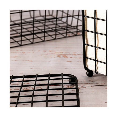 Podmetač Quid Ebano Crna Metal 18,5 x 18,5 x 1,5 cm - NOVO